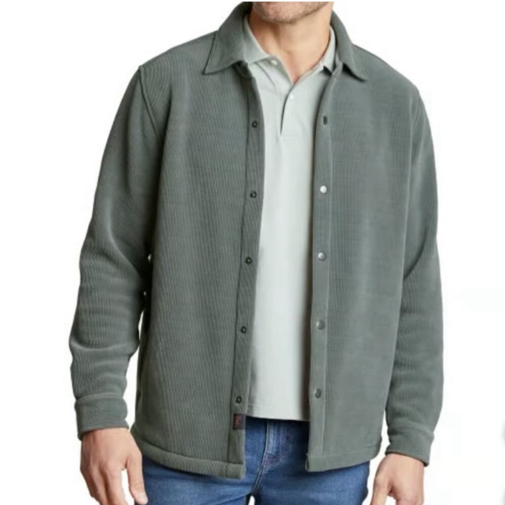 Men's Stylish Gray Shirt Jacket